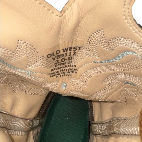 OLD WEST CROC cowboy western  boots boys size 3 - Picture 17 of 17